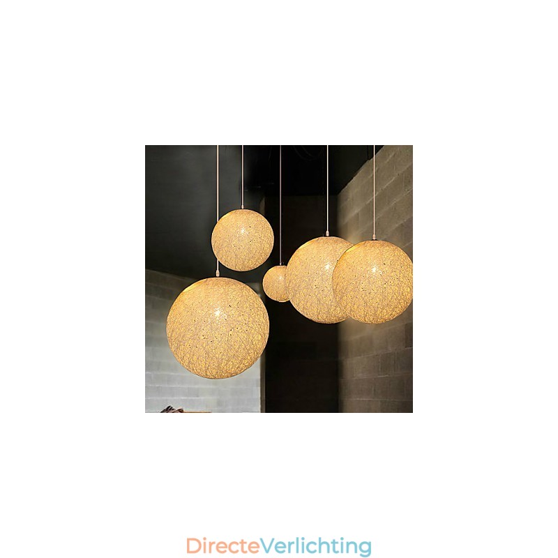 Hedendaagse en gecontracteerde bolvormige Cany Art Lamp Hennepbal Hanglamp Licht