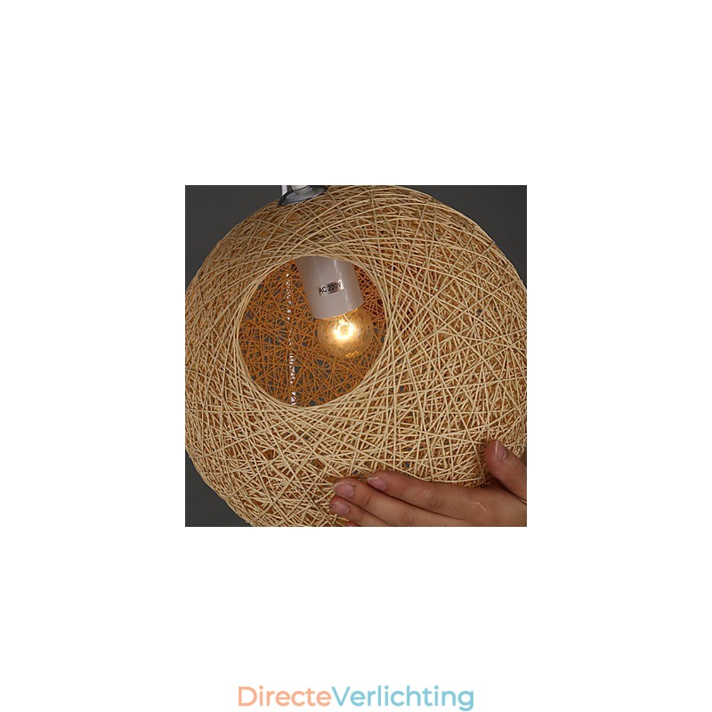 Hedendaagse en gecontracteerde bolvormige Cany Art Lamp Hennepbal Hanglamp Licht