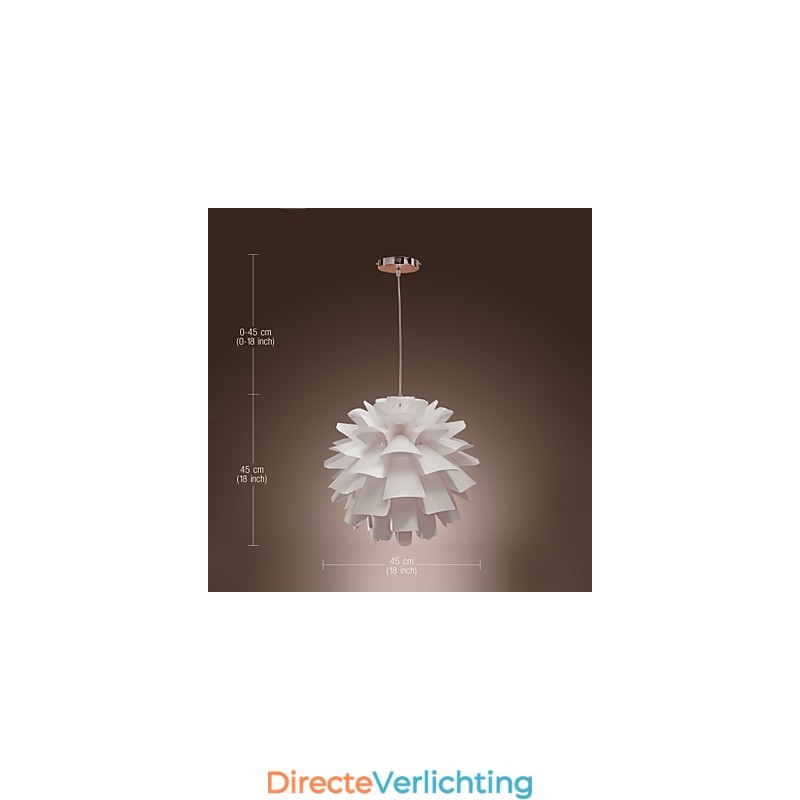 Moderne, eigentijdse retro schilderij hanglamp met wereldbol