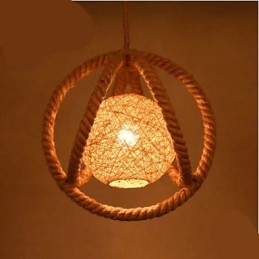 De kroonluchter Retro Industrieel Wind touw