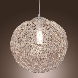 Moderne, eigentijdse Globe Mini-stijl Chromen hanglamp