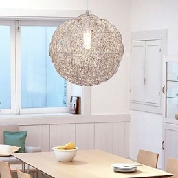 Moderne, eigentijdse Globe Mini-stijl Chromen hanglamp