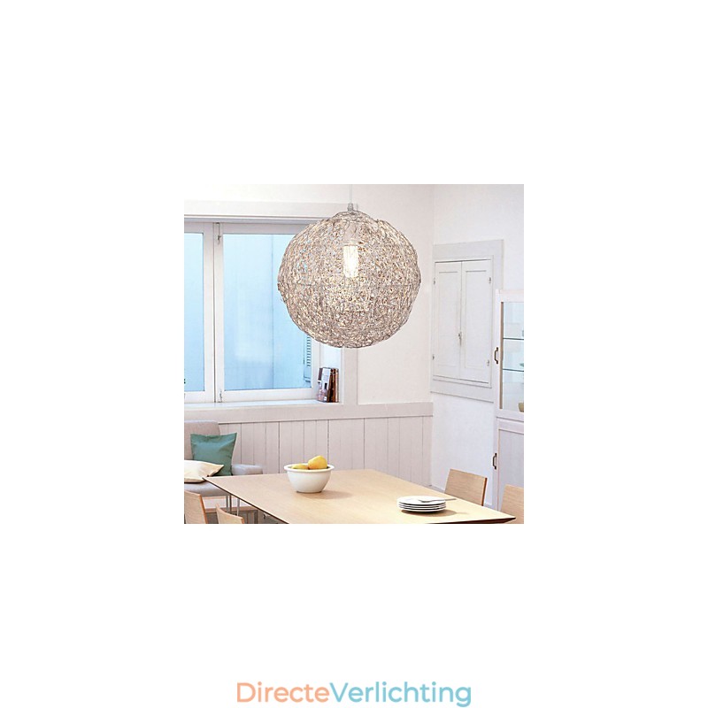 Moderne, eigentijdse Globe Mini-stijl Chromen hanglamp