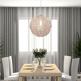 Moderne, eigentijdse Globe Mini-stijl Chromen hanglamp