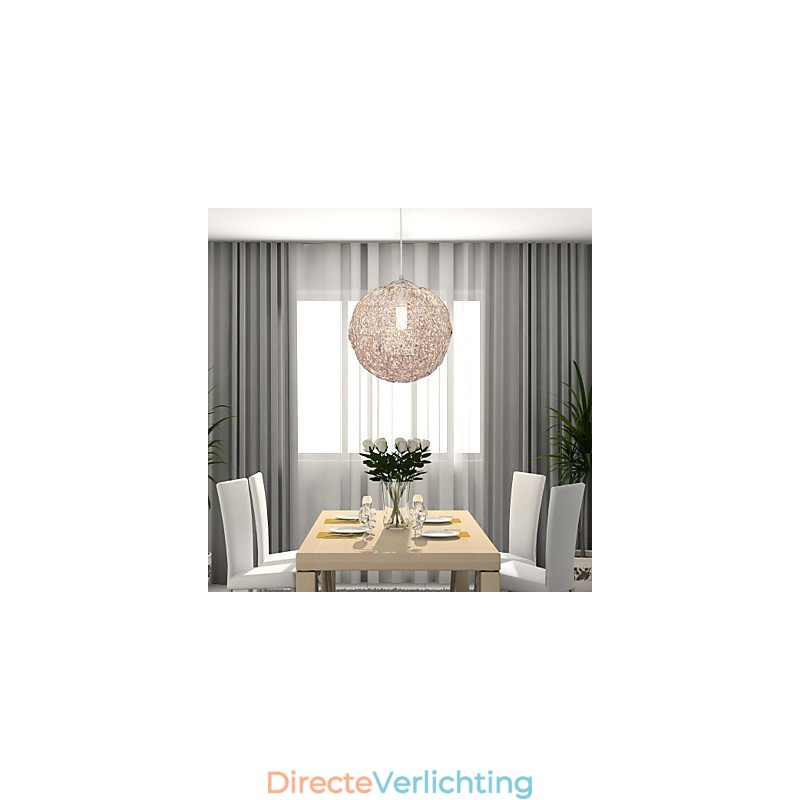 Moderne, eigentijdse Globe Mini-stijl Chromen hanglamp