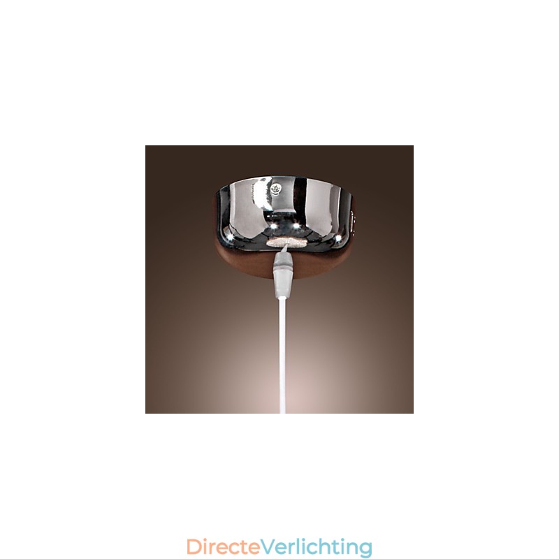 Moderne, eigentijdse Globe Mini-stijl Chromen hanglamp