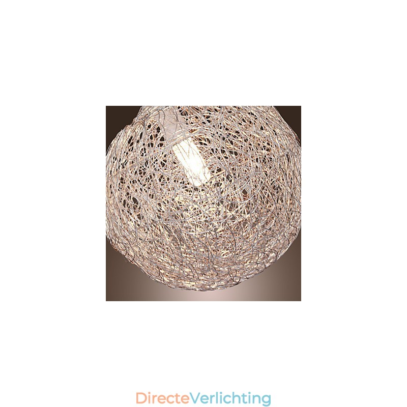 Moderne, eigentijdse Globe Mini-stijl Chromen hanglamp
