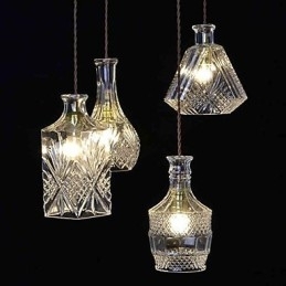 Moderne, eigentijdse mini-stijl metalen kroonluchter