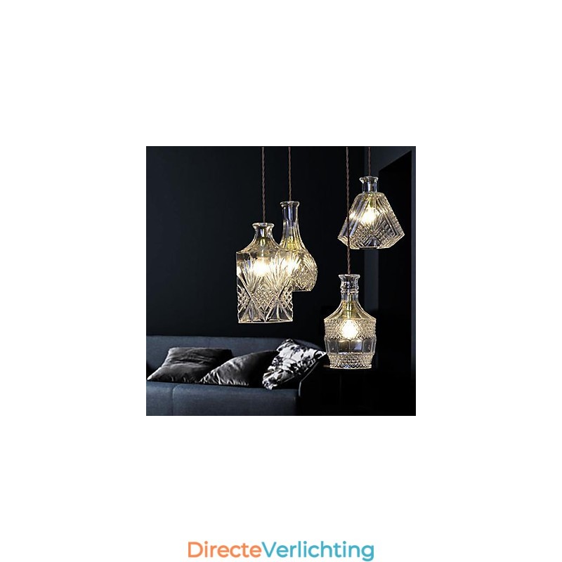 Moderne, eigentijdse mini-stijl metalen kroonluchter
