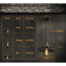 Retro klassieke Europese stijl hanglamp metalen kunst hanglamp