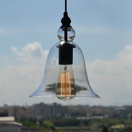 Traditionele klassieke vintage kom mini-stijl hanglamp