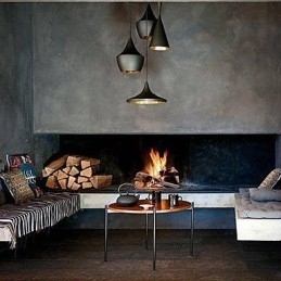 Mini Stijl Schilderij Metalen Hanglamp