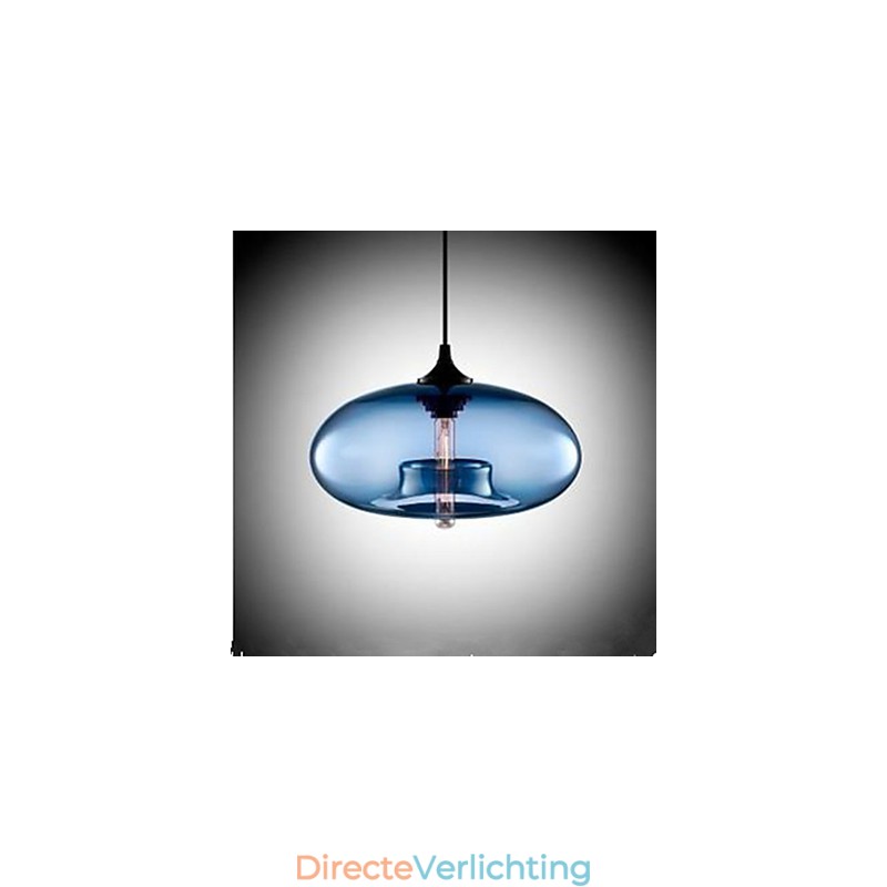 De ronde glazen kroonluchter