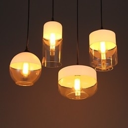De Nordic Creative Stair Shop'S Art smeedijzeren glazen kroonluchterlamp