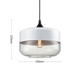 De Nordic Creative Stair Shop'S Art smeedijzeren glazen kroonluchterlamp