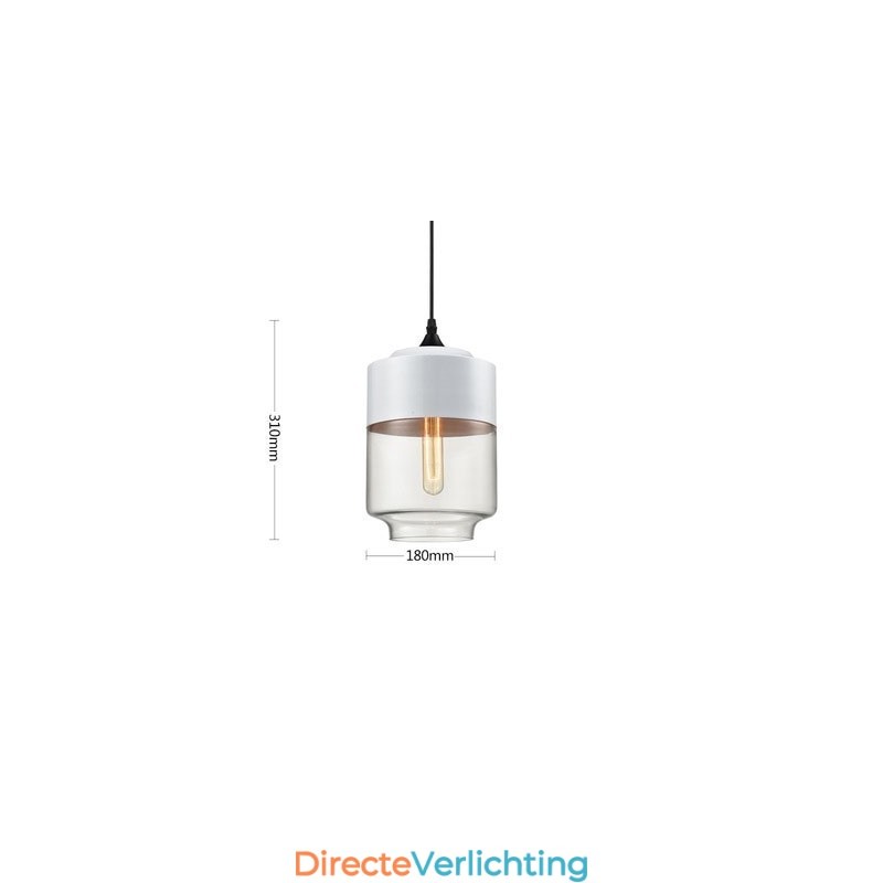De Nordic Creative Stair Shop'S Art smeedijzeren glazen kroonluchterlamp