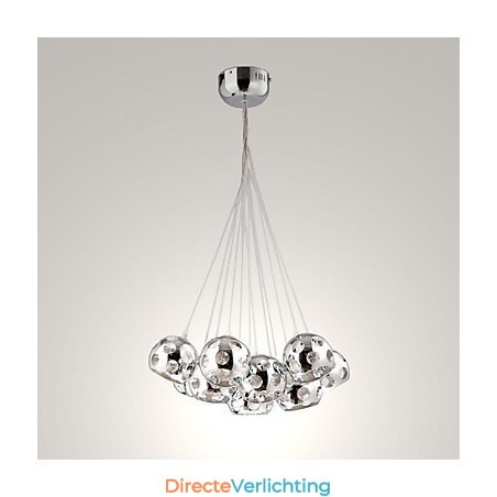 Moderne, eigentijdse Globe Chrome metalen hanglamp Moderne, eigentijdse Globe Chrome metalen hanglamp