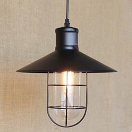 Glazen smeedijzeren snacklamp zittend atelier