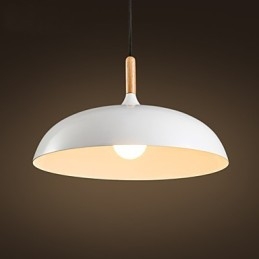 Retro Hanglamp Schilderij Hout+Metaal Café hanglampen