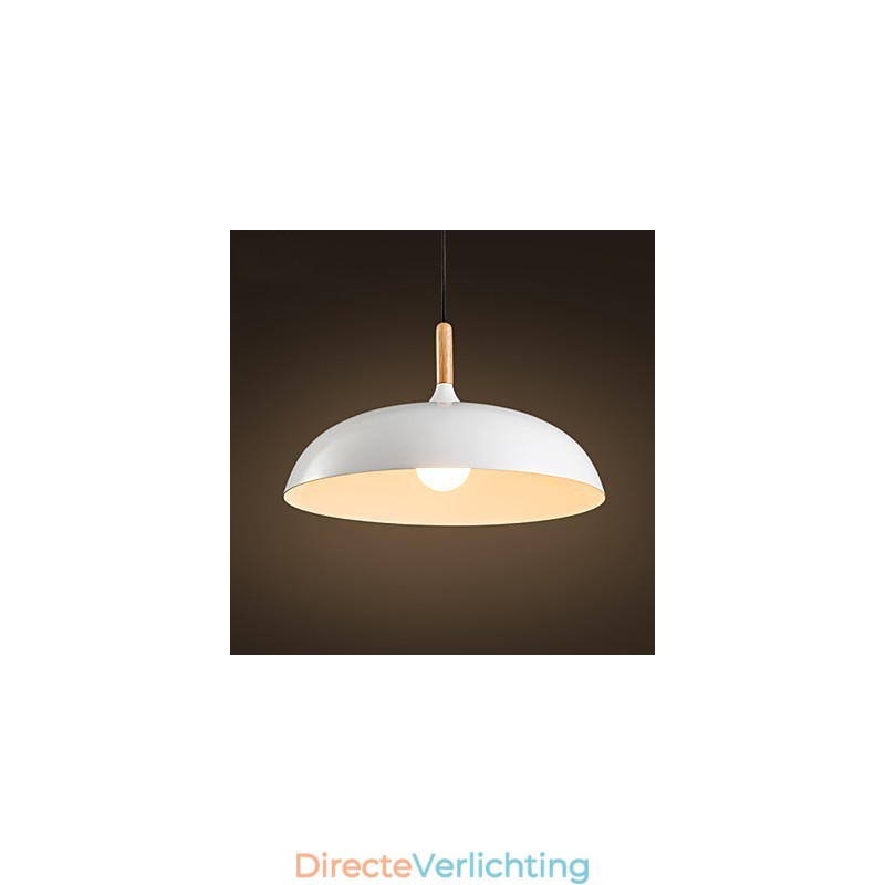 Retro Hanglamp Schilderij Hout+Metaal Café hanglampen