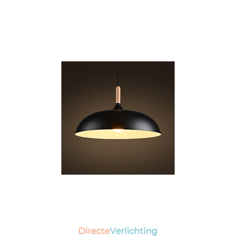 Retro Hanglamp Schilderij Hout+Metaal Café hanglampen