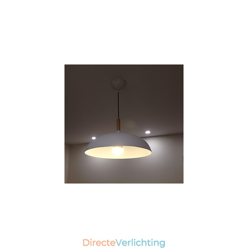 Retro Hanglamp Schilderij Hout+Metaal Café hanglampen