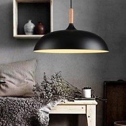 Retro Hanglamp Schilderij Hout+Metaal Café hanglampen