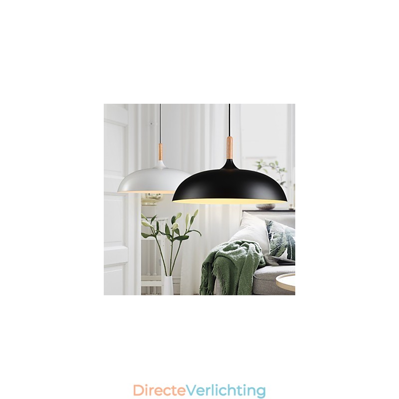 Retro Hanglamp Schilderij Hout+Metaal Café hanglampen