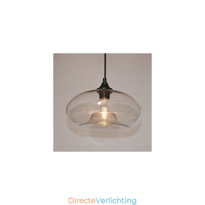 Moderne karakteristieke hanglamp met 1 licht en transparante kap