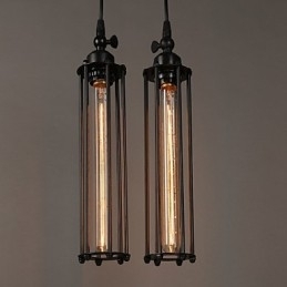Creatieve Europese stijl die oude gebruiken herstelt Smeedijzeren Alcatraz enkelvoudige hoofd hanglamp