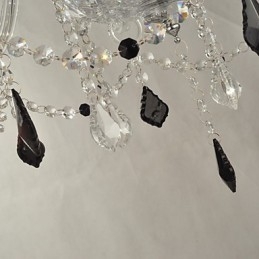 Elegante kristallen kroonluchter met 8 lampen