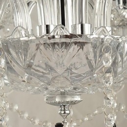Elegante kristallen kroonluchter met 8 lampen