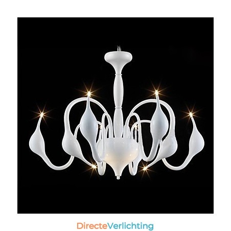 Moderne eigentijdse gegalvaniseerde metalen kroonluchter Moderne eigentijdse gegalvaniseerde metalen kroonluchter