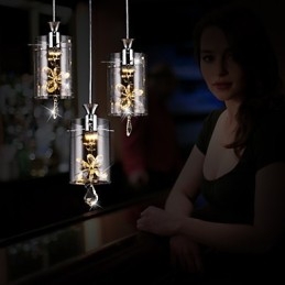 Moderne eigentijdse kristal andere glazen hanglamp