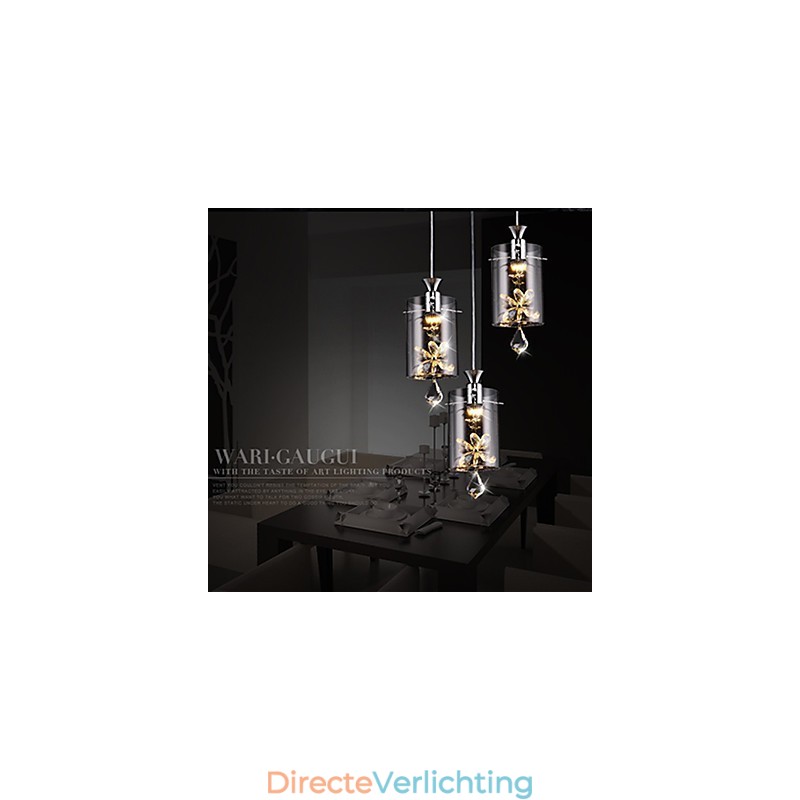 Moderne eigentijdse kristal andere glazen hanglamp