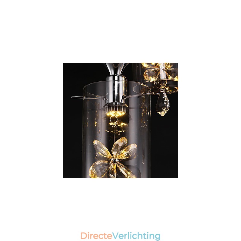 Moderne eigentijdse kristal andere glazen hanglamp