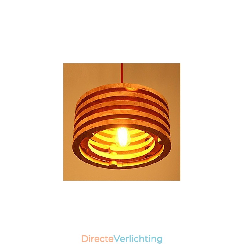 Wilgenhouten lamp kroonluchter houten