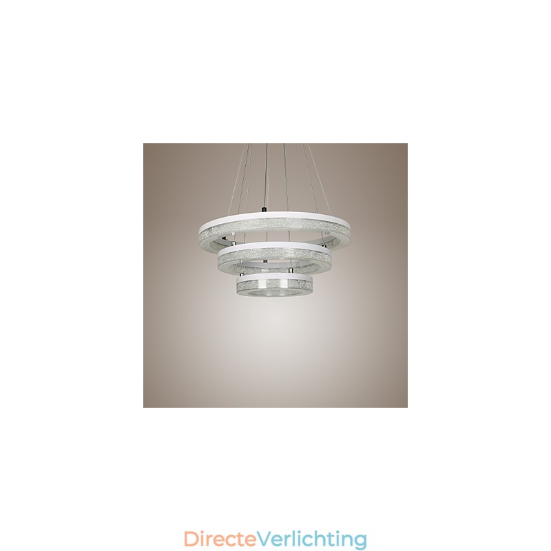 Kristallen hanglamp moderne lamp drie ringen