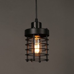 Retro cirkel van enkele koplampen en lantaarns karakter kunst kroonluchter lamp