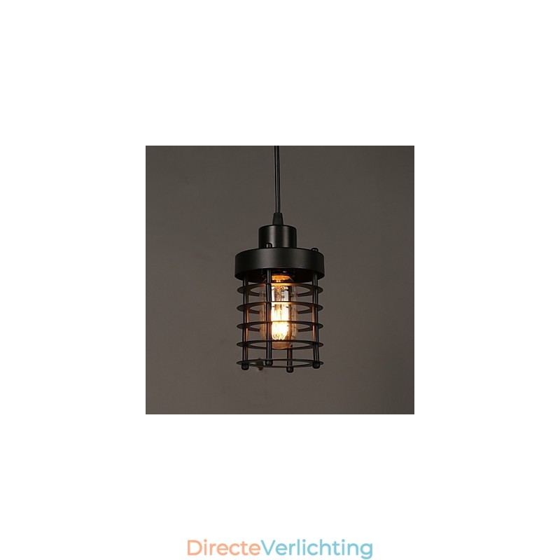 Retro cirkel van enkele koplampen en lantaarns karakter kunst kroonluchter lamp