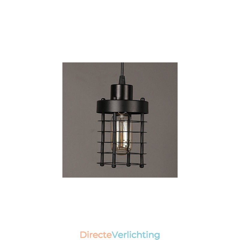 Retro cirkel van enkele koplampen en lantaarns karakter kunst kroonluchter lamp