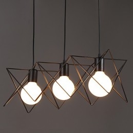 Gecontracteerd en eigentijds creatief ontwerp enkele smeedijzeren kop hanglamp