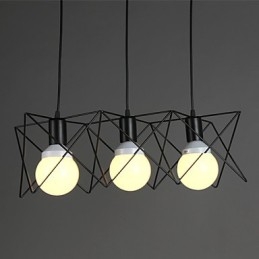 Gecontracteerd en eigentijds creatief ontwerp enkele smeedijzeren kop hanglamp