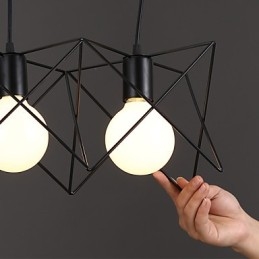 Gecontracteerd en eigentijds creatief ontwerp enkele smeedijzeren kop hanglamp
