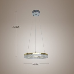 Kristallen hanglamp gouden moderne lamp
