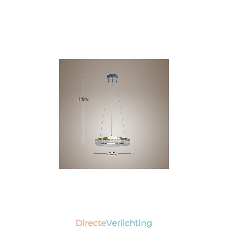 Kristallen hanglamp gouden moderne lamp