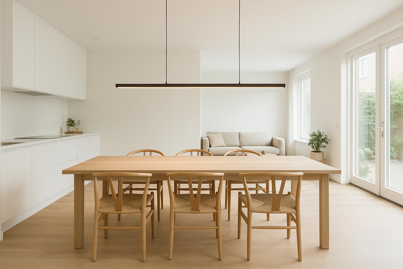 Lange hanglamp boven de eettafel: zo kies je de juiste lengte, hoogte en sfeer